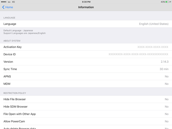 SDM Agent iPad screenshot