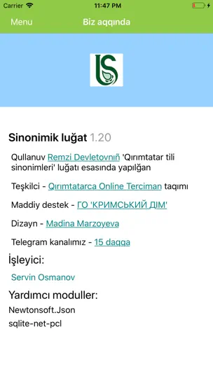 Sinonimler Luğatı iPhone Ekran Görüntüsü 3