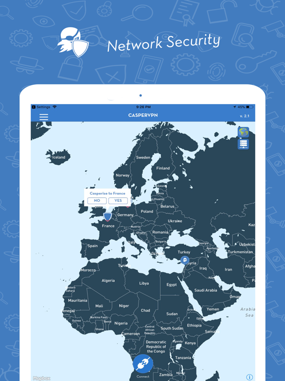 Screenshot #6 pour CasperVPN: Fast & Secure VPN