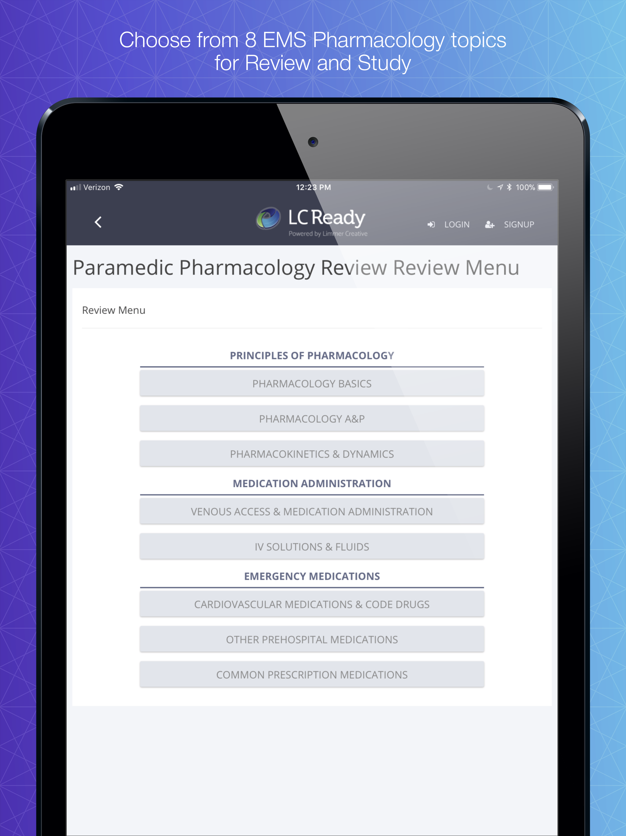 Paramedic Pharmacology Review