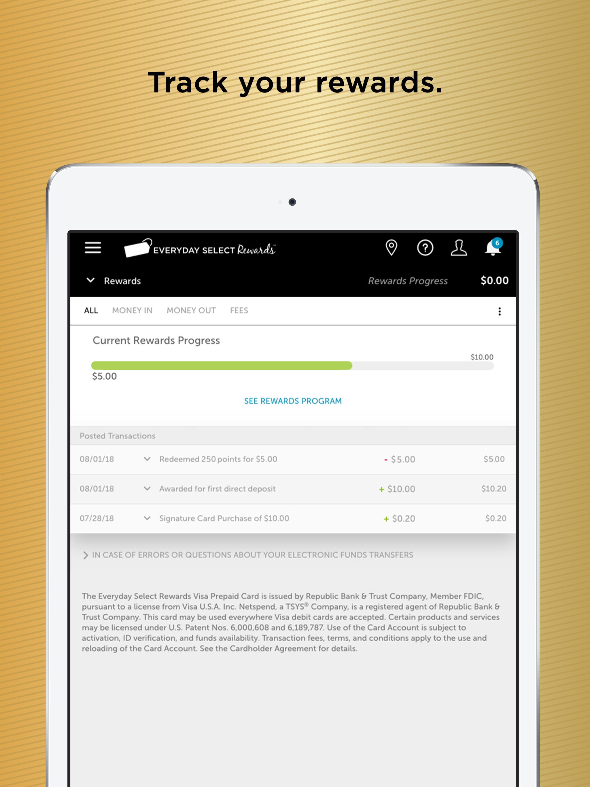Everyday Select Rewards Card screenshot 5