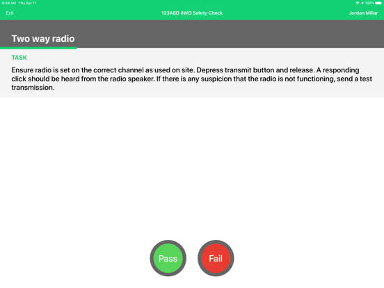 ChekRite iPad screenshot