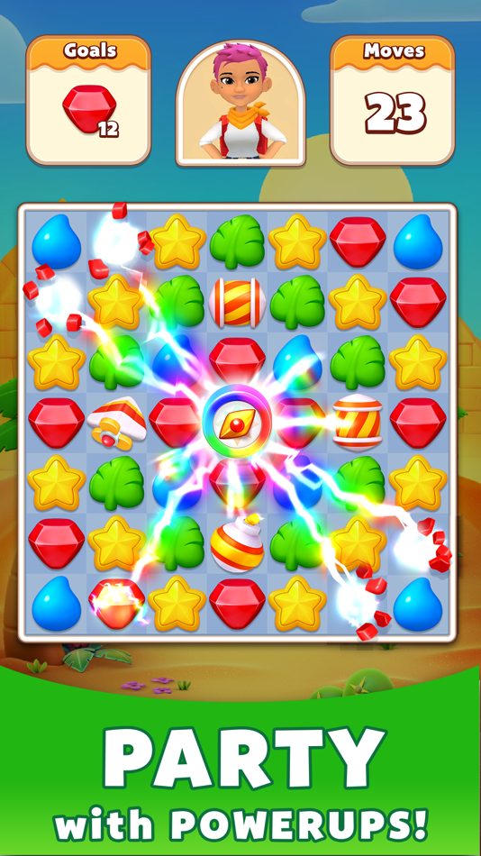 #4. Treasure Party: Puzzle Fun! (iOS) By: PlayQ Inc