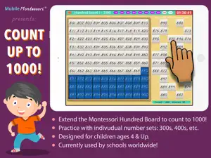 Count to 1000! Montessori Math screenshot 1