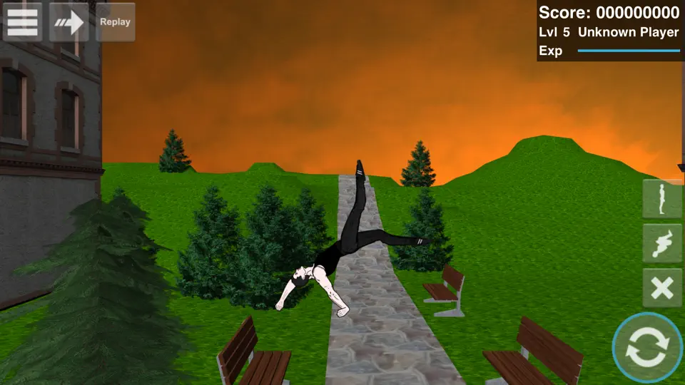 Скриншот Backflip Madness на iPhone 7