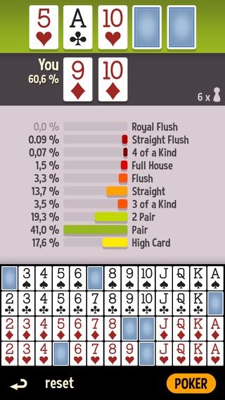 Odds Calculator Pokerのおすすめ画像2