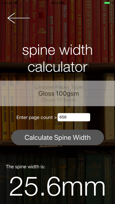 Spine Calc screenshot