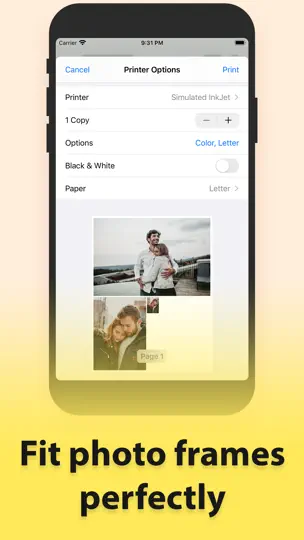 Captura de pantalla de Photo Print en iPhone 6