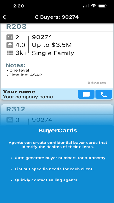 BuyerBoard Screenshot