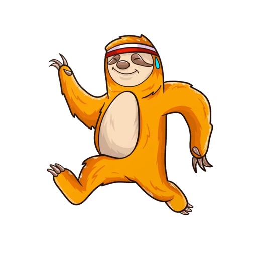 Sprinting Sloth Stickers icon