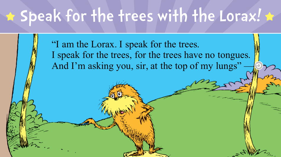 #1. The Lorax by Dr. Seuss (iOS) Göre: Oceanhouse Media