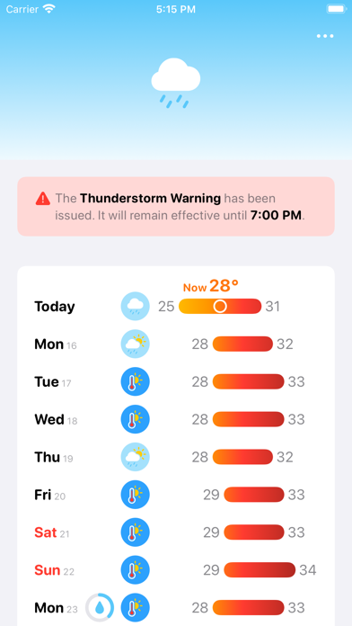 Four Seasons: Weather Forecast Screenshot