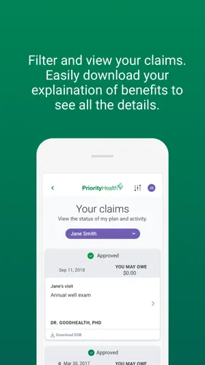 Priority Health Member Portal screenshot 4