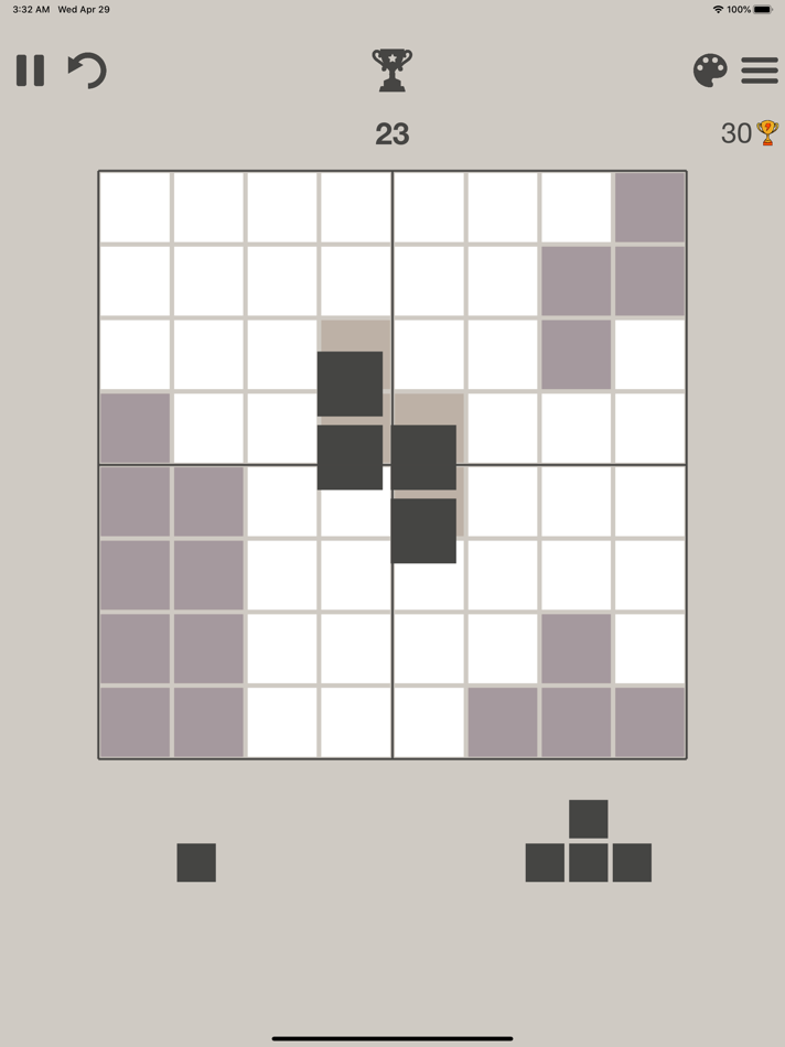 #1. Tetrium - Block puzzle game (iOS) Podle: Mikhail Prysiazhniy