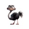 Goofy Ostrich Stickers