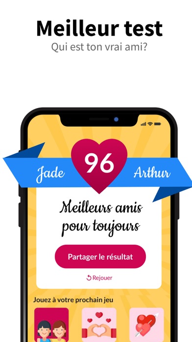 Screenshot #1 pour Test BFF: Quiz du meilleur ami