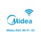 Midea smart AC, it is compatible with smart wifi module and connected with open cloud service