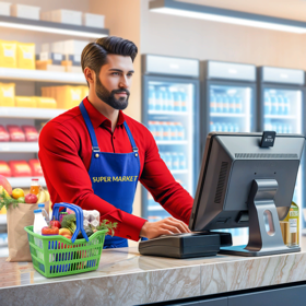 Supermarket Cashier Mega Store