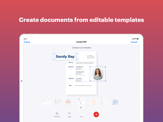 App screenshot
