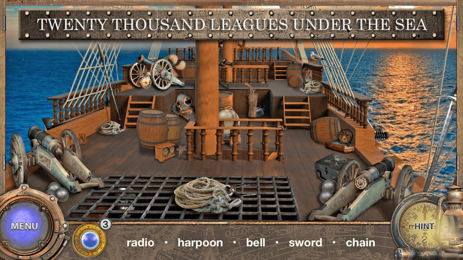#4. Captain Nemo: Hidden Objects (iOS) Bởi: Crisp App Studio