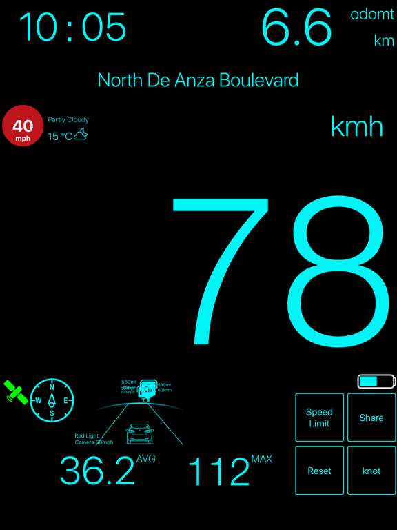 Speedometer ٞ iPad screenshot 4 - Utilities app