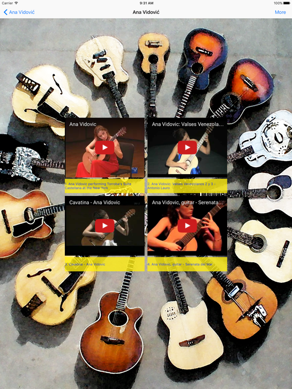 The Great Guitarists iPad screenshot 4 - Music app