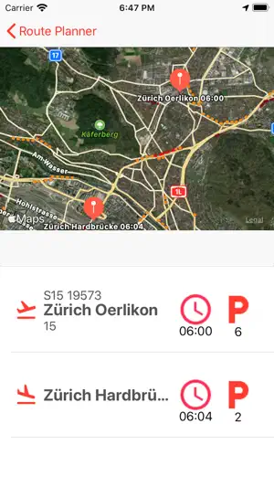 Strecken und Fahrplan Schweiz screenshot 2