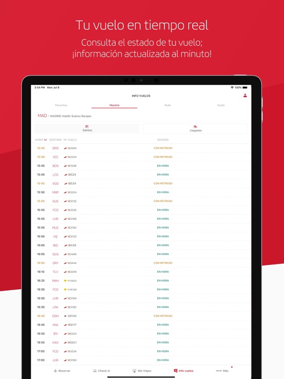 Iberia iPad screenshot 4 - Travel app
