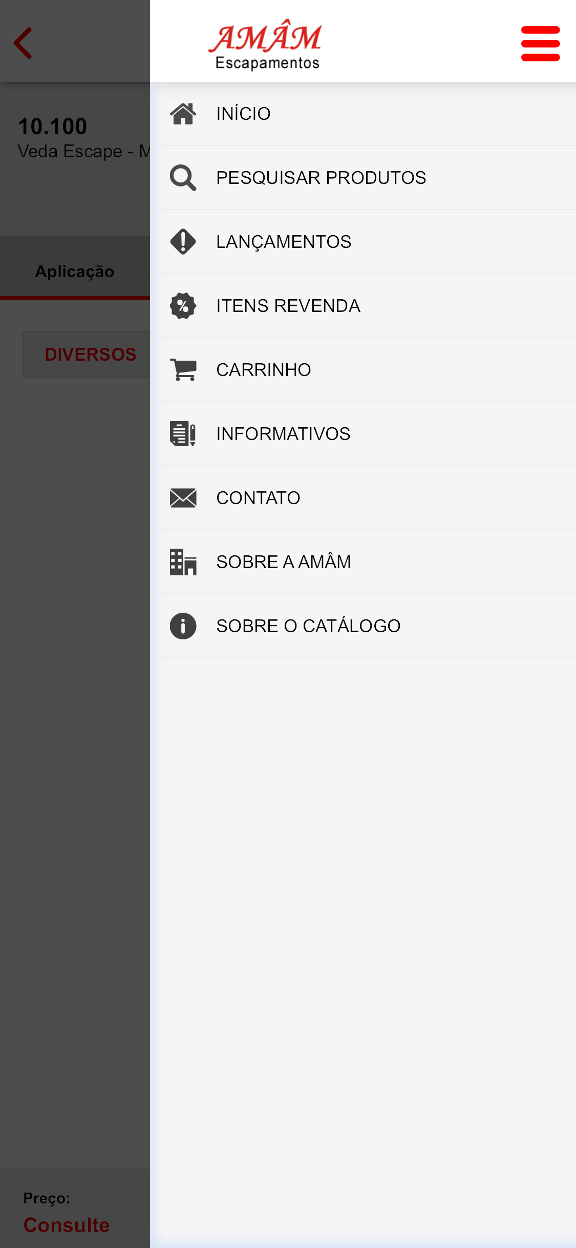 Amâm Escapamentos - Catálogo screenshot 4