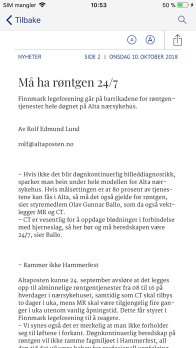 Altaposten eAvis Screenshot 4 of 4