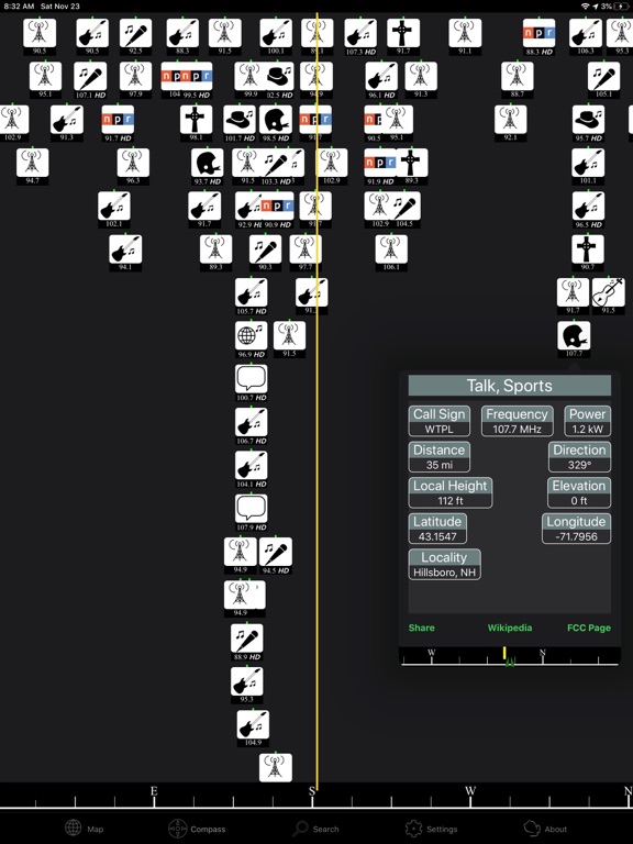 FM Towers USA iPad screenshot 2 - Travel app