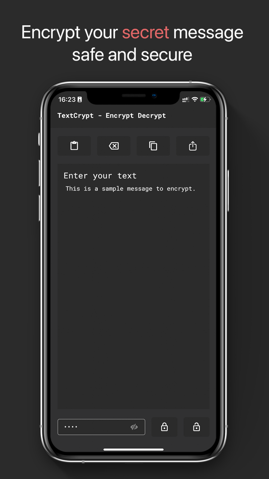 #1. TextCrypt - Encrypt & Decrypt (iOS) 来自: Eleetra (Private) Limited