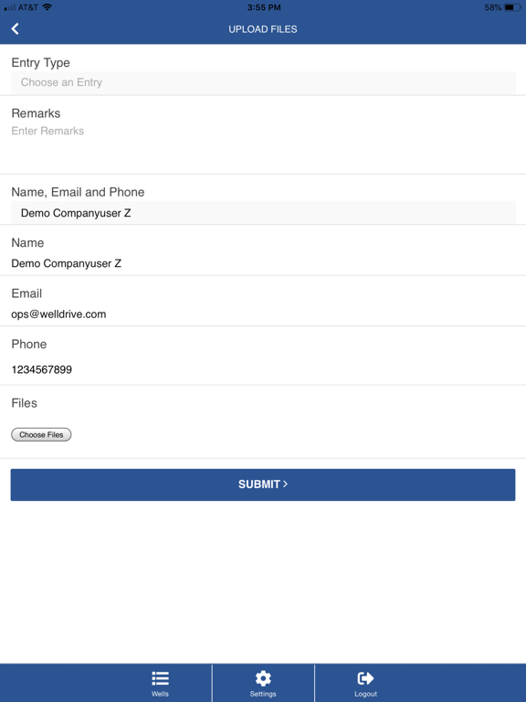 WellDrive iPad screenshot 5 - Business app