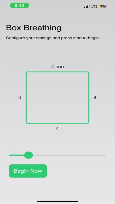 uBreathe - Breathing Exercises iPhone screenshot 1 - Health & Fitness app