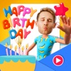 Happy birthday ecards maker icon