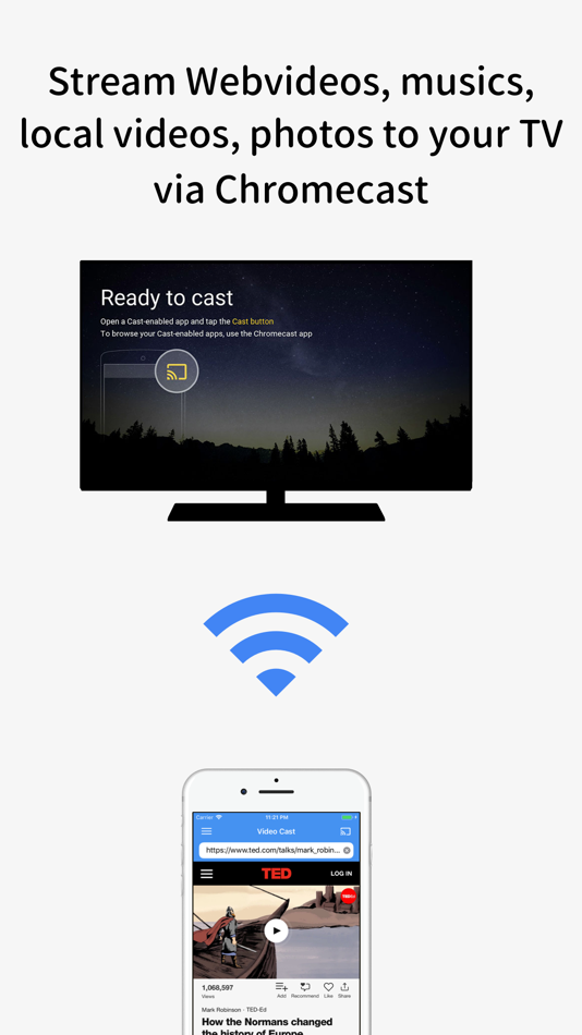 #1. Video Stream for Chromecast (iOS) 由: Nam Doan Hoai