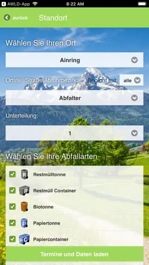 Berchtesgadener Land AbfallApp screenshot 2