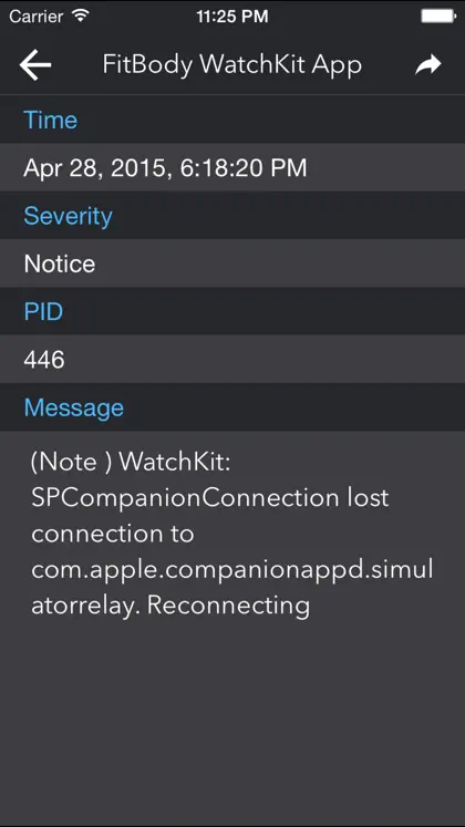 Screenshot 3 di 5 di iSyslog