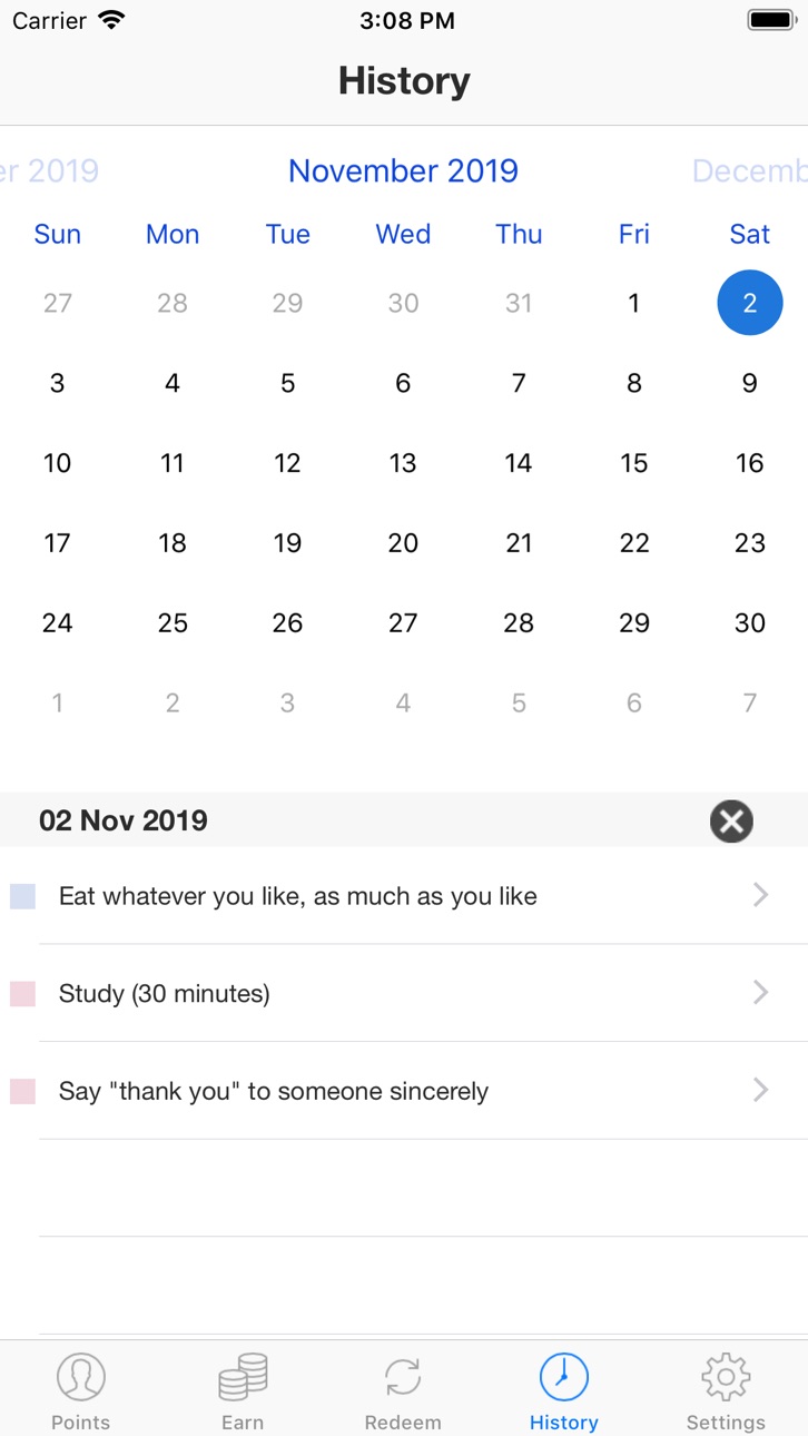 iPhone screenshot