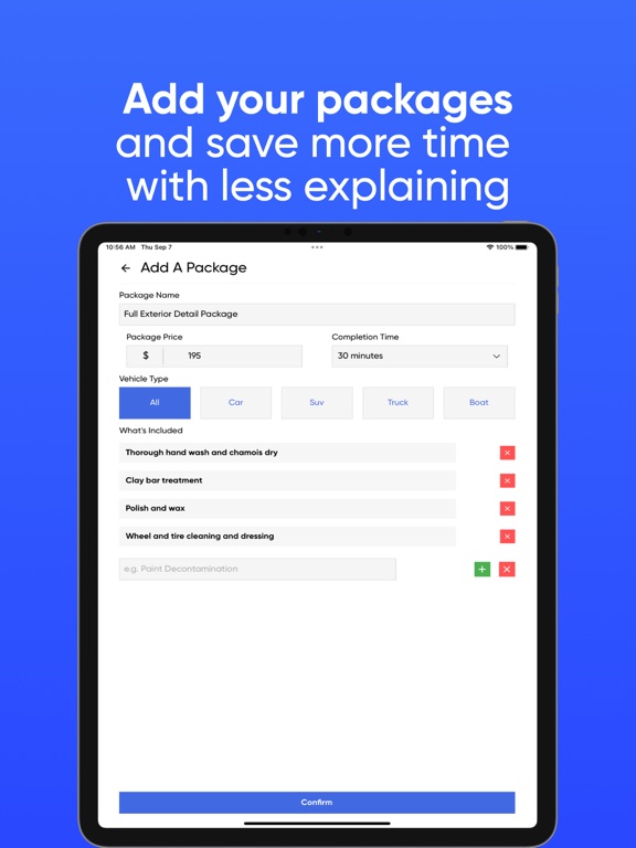 Coorly for Mobile Detailers iPad screenshot 5 - Business app