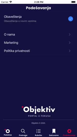 Captura de pantalla de Objektiv en iPhone 6