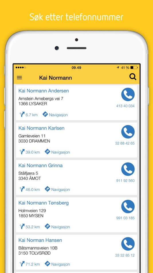 #2. Gule Sider Search • Discover (iOS) 由: Eniro Norge AS