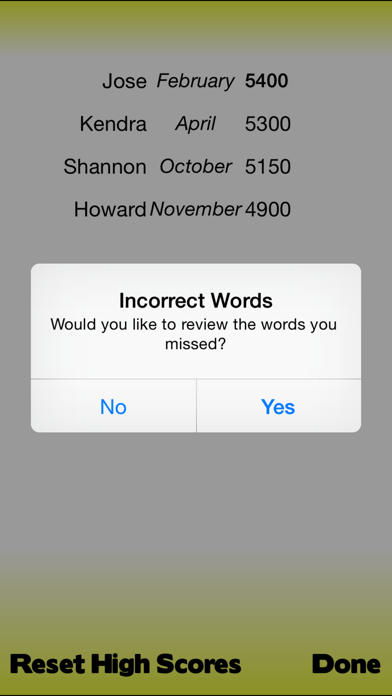 7th Grade Vocabulary Screenshot