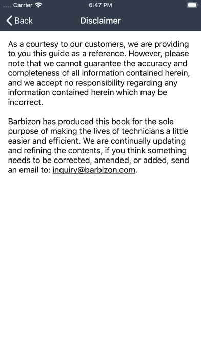 Barbizon Handbook Screenshot