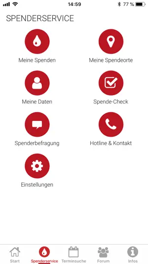 Blutspende screenshot 4
