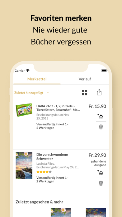 Orell Füssli – Mein Buch Screenshot