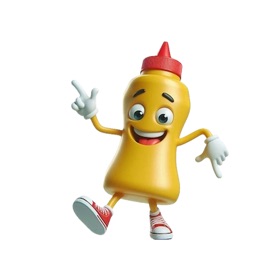 Dancing Mustard Stickers