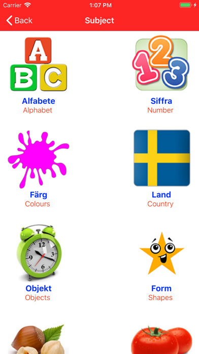 Learn Swedish Voca Screenshot