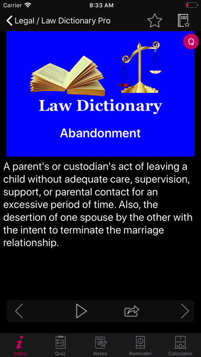 Legal / Law Dictionary Pro Screenshot