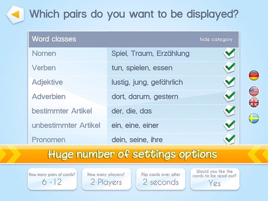 Grammatik Duell iPad screenshot